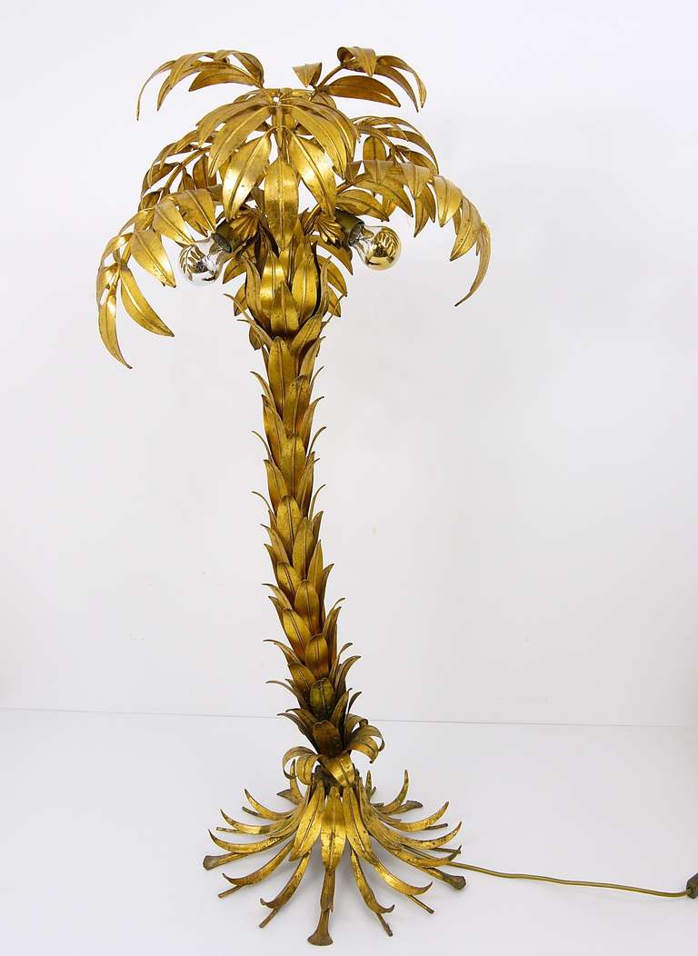 golden palm tree lamp