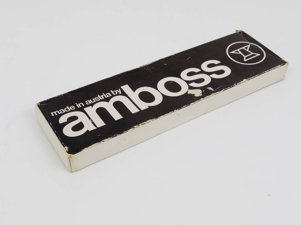 Austrian Boxed Mid Century Carving Set 5009, Knife and Fork by Amboss Austria, 1960s For Sale