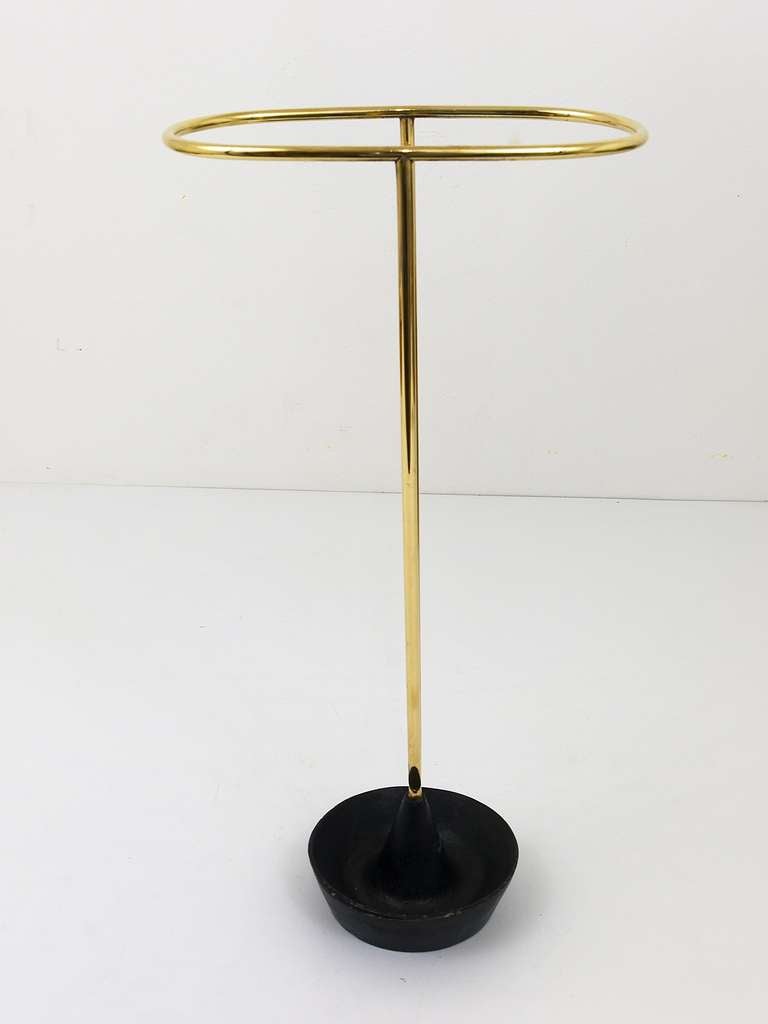 Austrian Carl Aubock Modernist Umbrella Stand from the 1950s