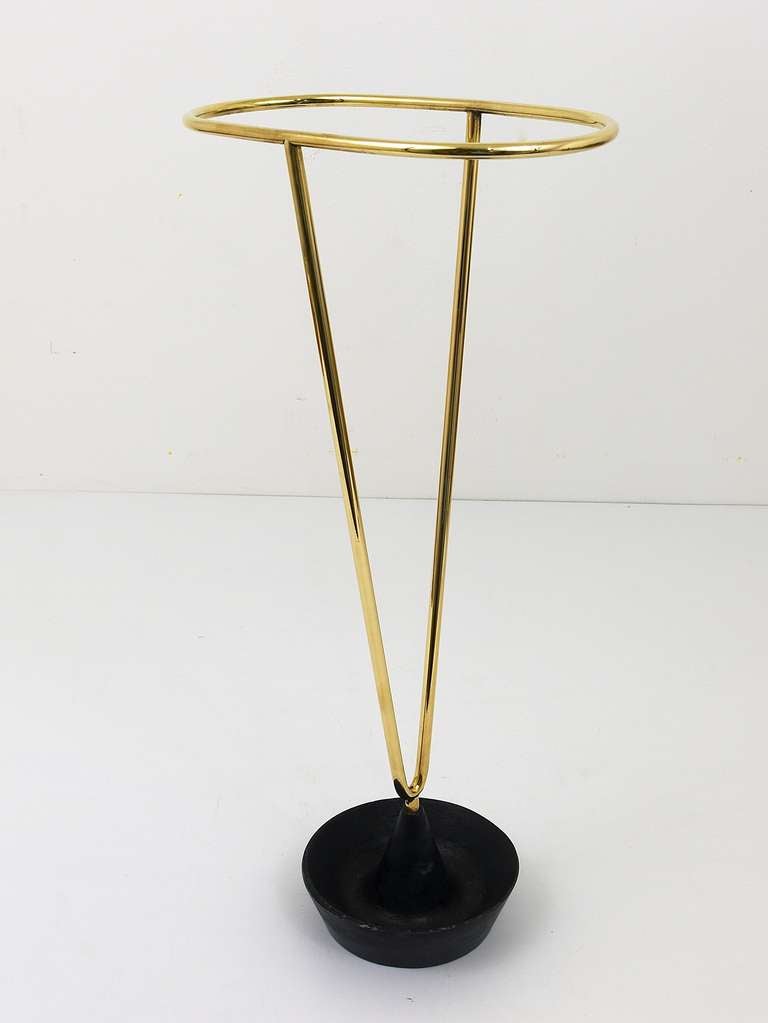 Carl Aubock Modernist Umbrella Stand from the 1950s In Good Condition In Vienna, AT