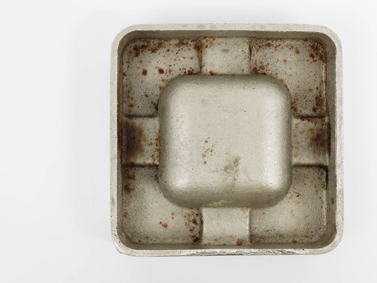Carl Auböck Nickel-Plated and Cast Iron Ashtray, Austria, 1960s 2