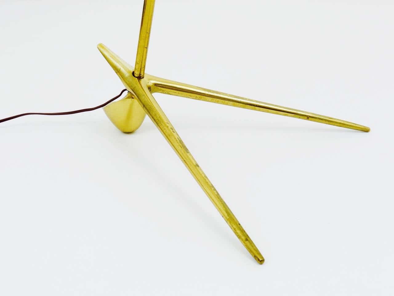 Austrian Modernist Floor Lamp, Model Golf by Rupert Nikoll, Vienna, 1950s