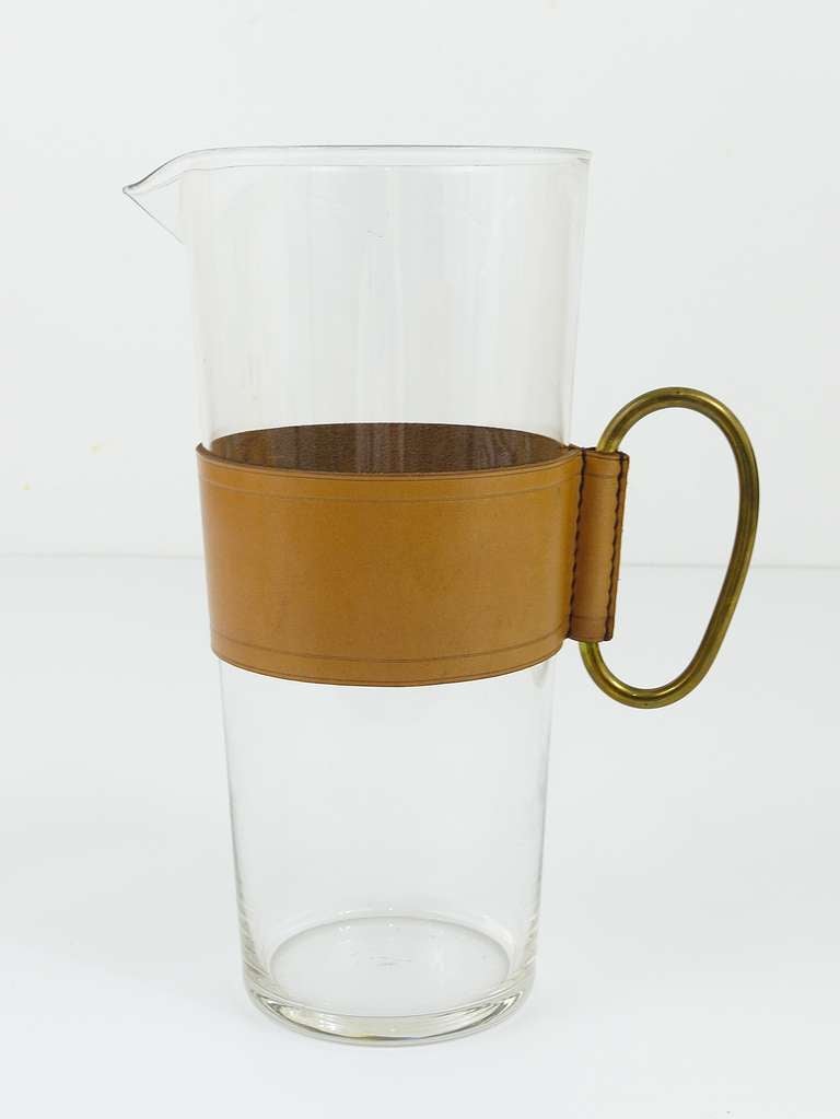 Mid-Century Modern Huge Carl Aubock Martini Glass Pitcher from the 1950s