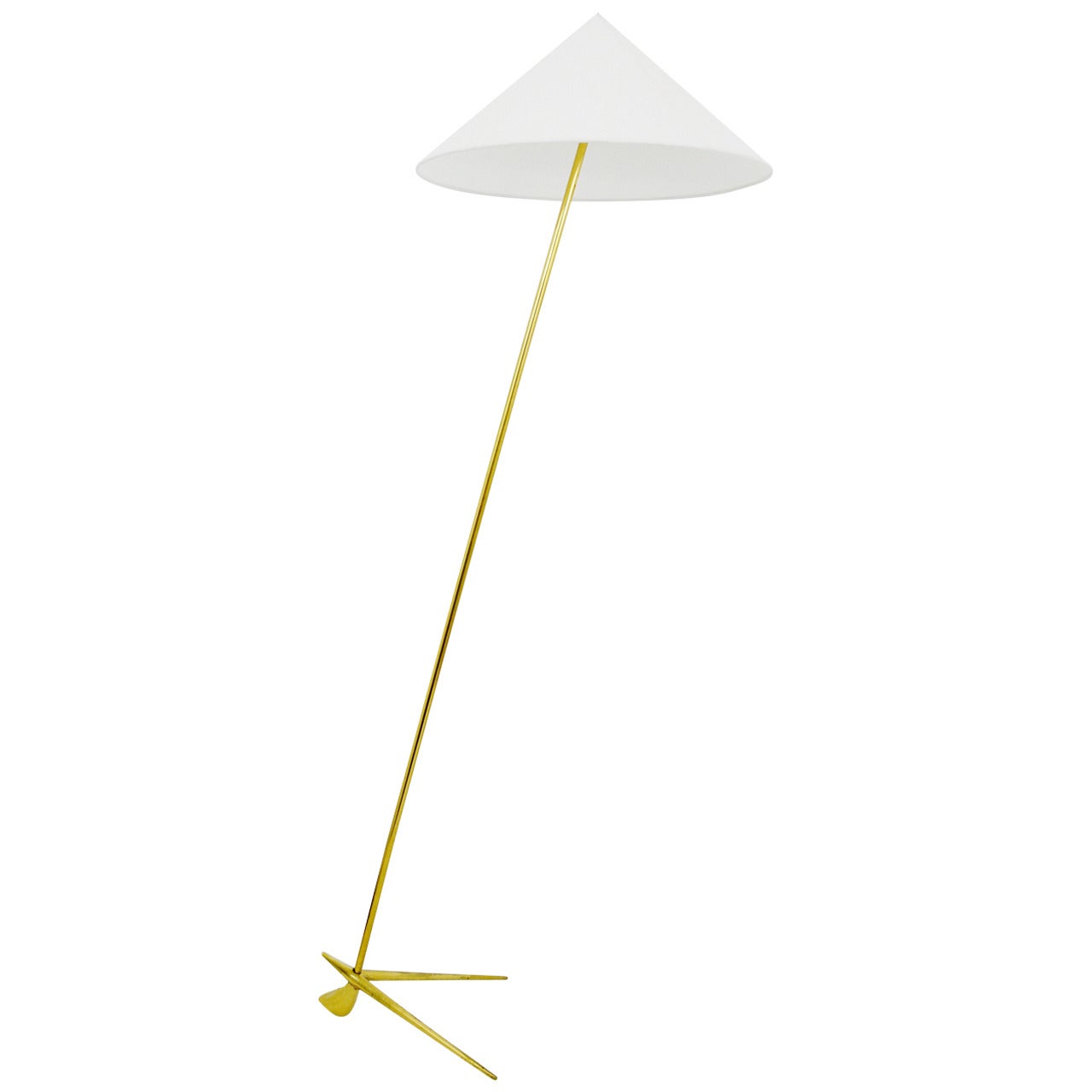 Austrian Modernist Floor Lamp, Model Golf by Rupert Nikoll, Vienna, 1950s