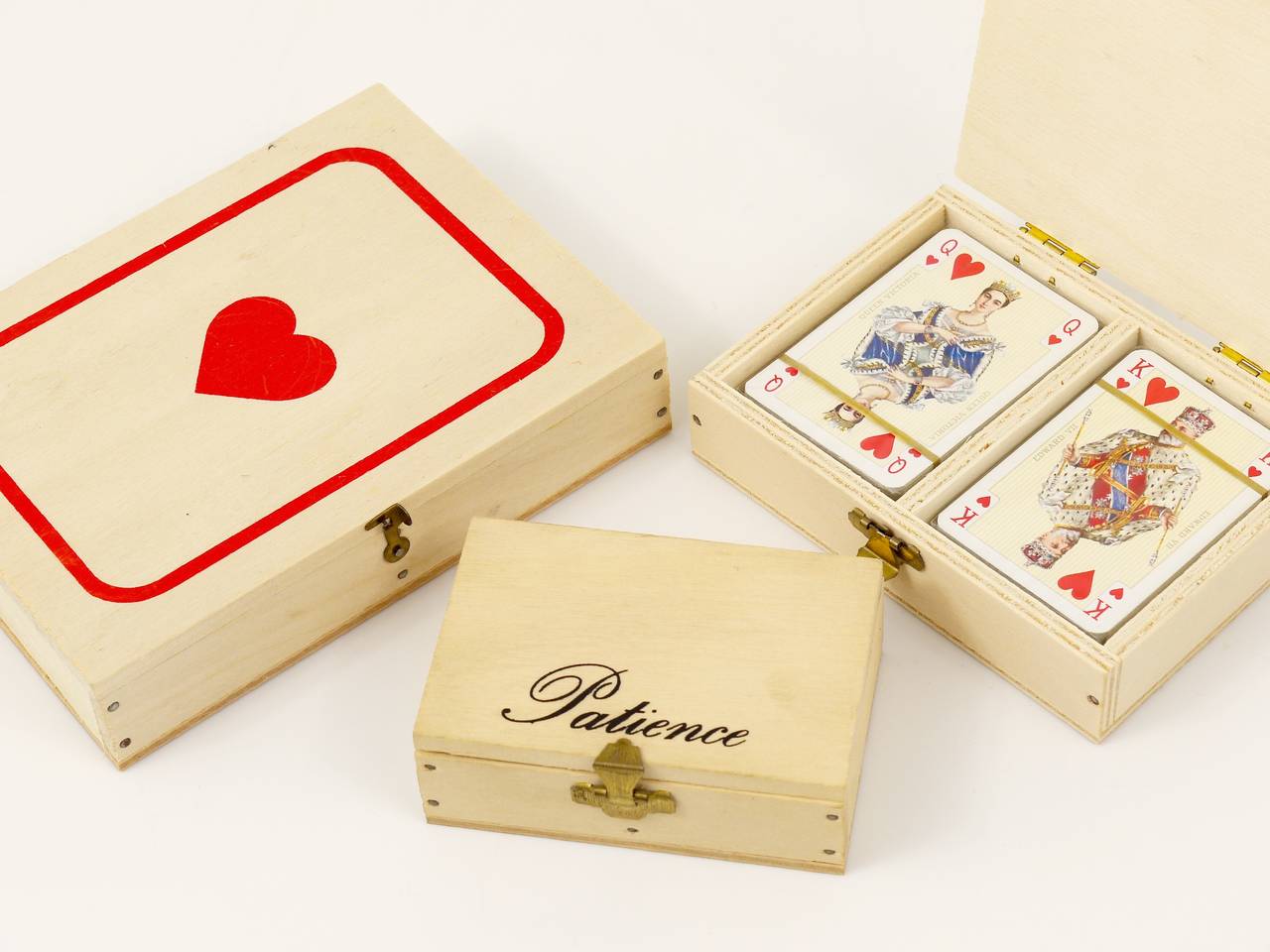 Lovely Set of Three Carl Auböck Wooden Card Games Boxes, Austria 1970s In Excellent Condition In Vienna, AT