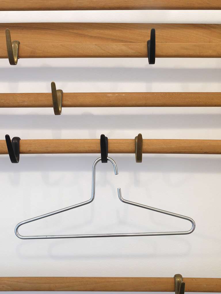 Set of Six Carl Aubock Vienna Chrome-Plated Hangers 2