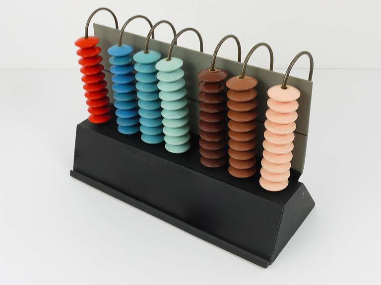 Colorful Educational Abacus Counting Frame, France, 1960s 2