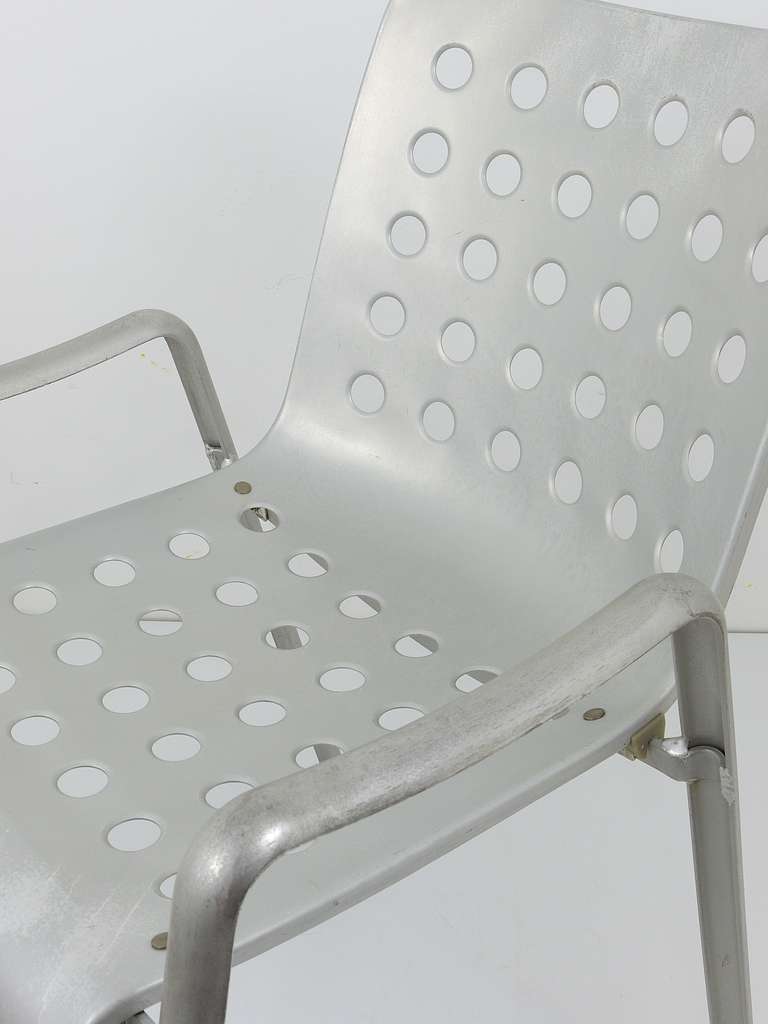 Swiss Up to 3 Hans Coray Stackable Landi Aluminium Chairs, 1960s, MEWA, Switzerland