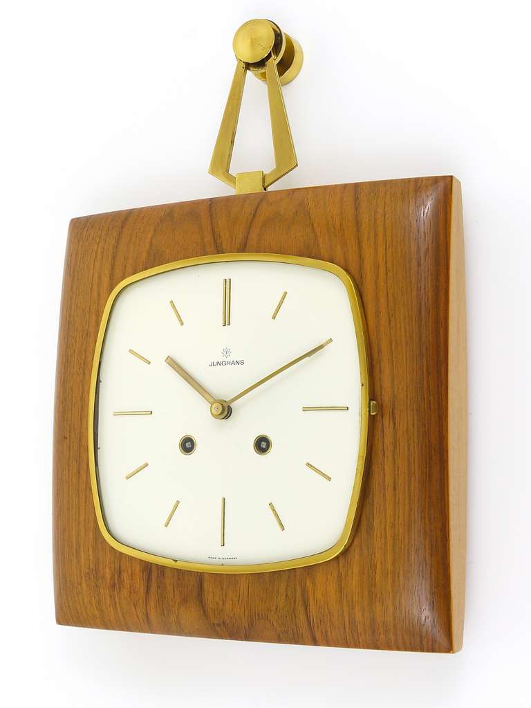 junghans mid century wall clock