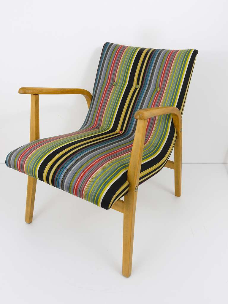 1950s Roland Rainer Cafe Ritter Chair with Paul Smith Upholstery, Four Available 4