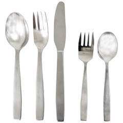 Amboss Austria 2050 Flatware Cutlery for Six Persons by Helmut Alder, 1950s