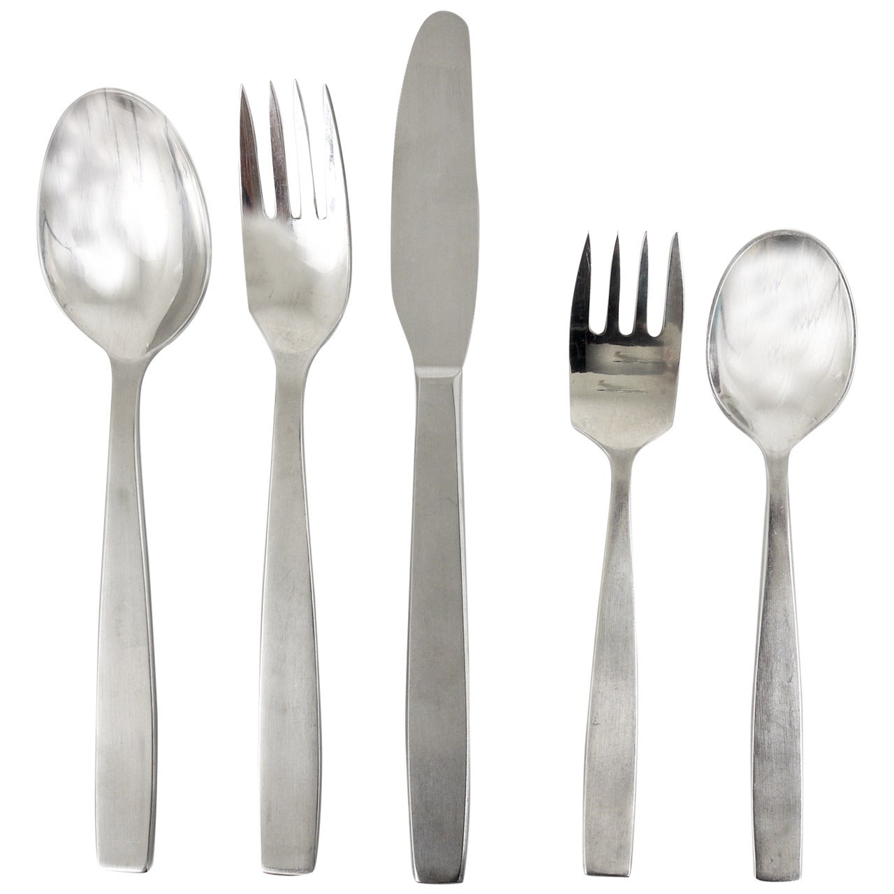 Amboss Austria 2050 Flatware Cutlery for Six by Helmut Alder, 34 pcs.,  1950s