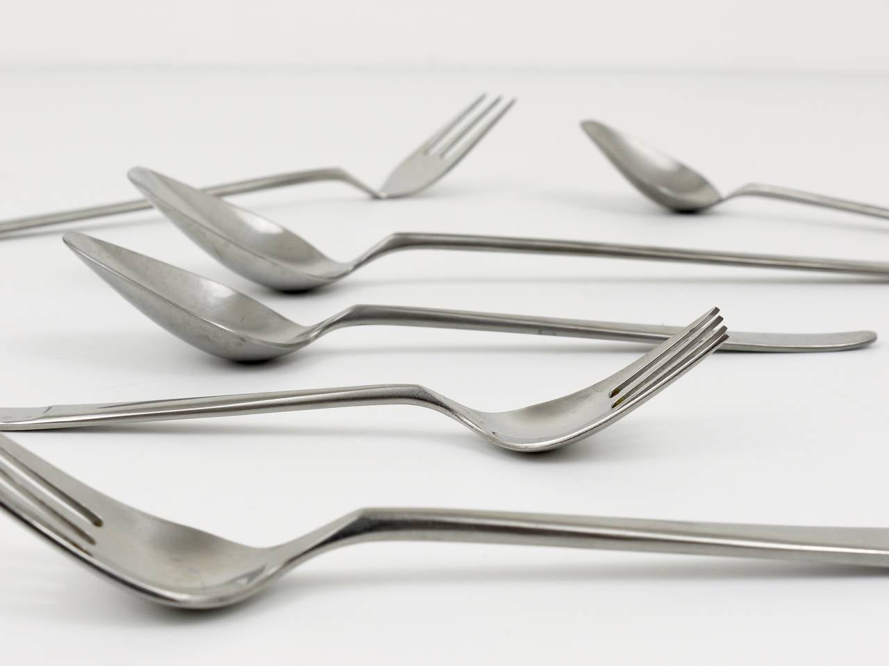 20th Century Amboss Austria 2070 Flatware Cutlery for Six Persons, by Helmut Alder, 1960s