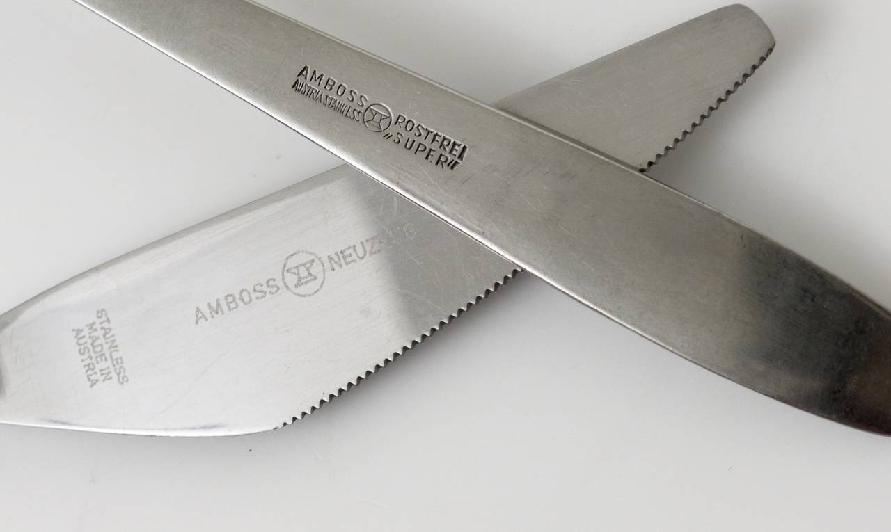 Amboss Austria 2070 Flatware Cutlery for Six Persons, by Helmut Alder, 1960s 3