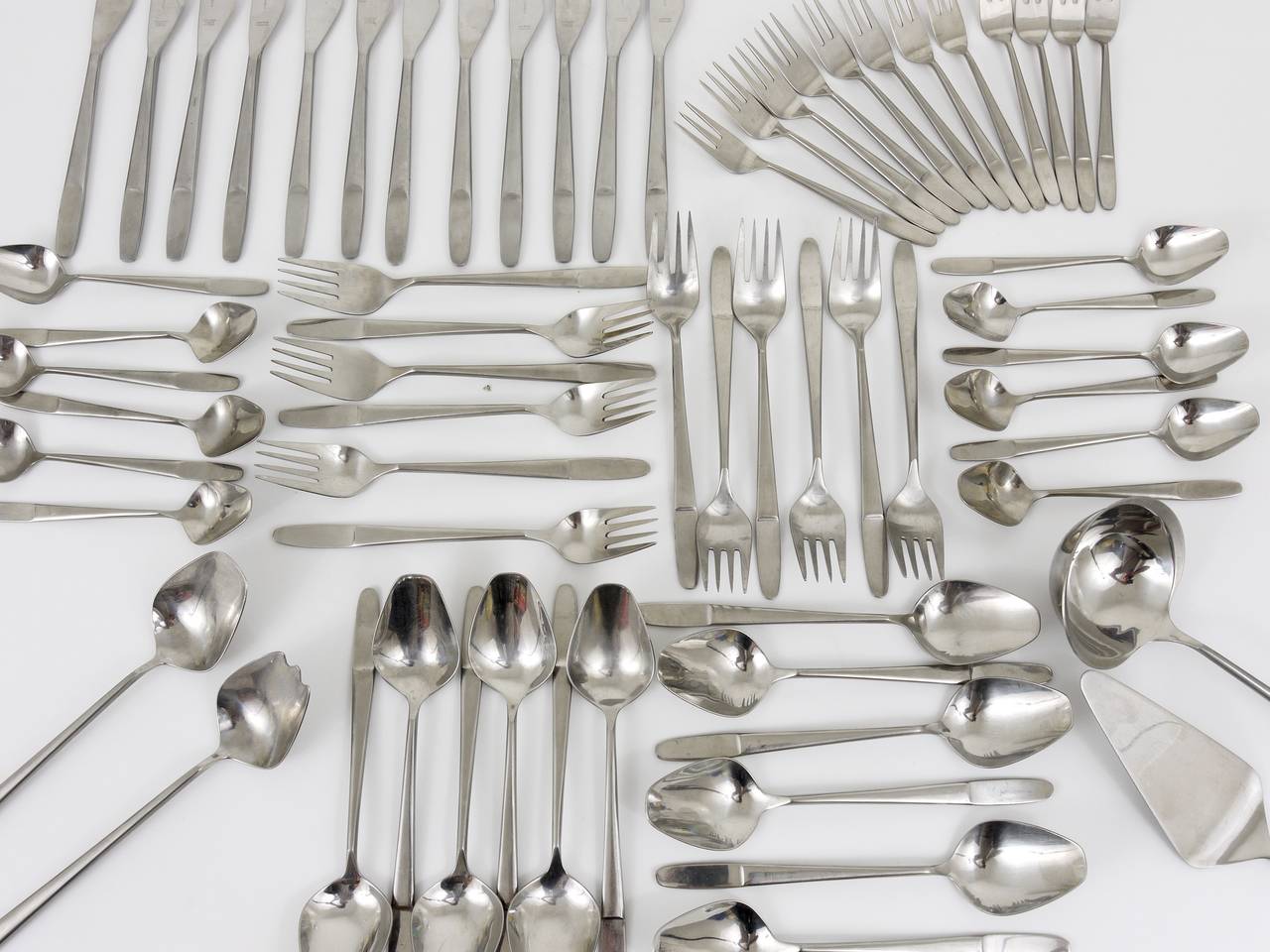 20th Century Amboss Austria 2070 Flatware Cutlery for 12 Persons by Helmut Alder, 1960s