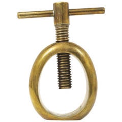 Carl Auböck Modernist Brass Nut Cracker, Austria 1950s 2