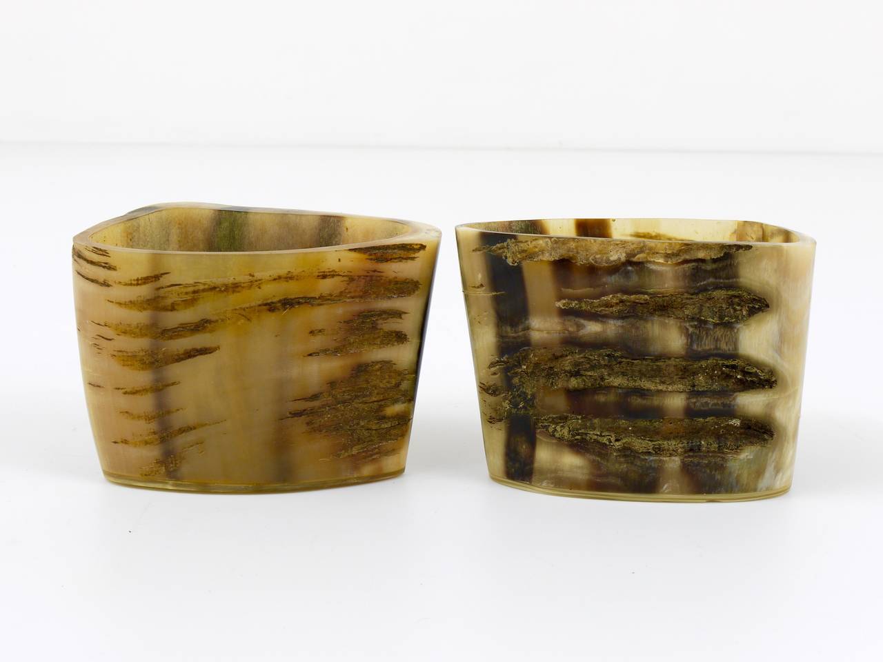 20th Century Up To Two Carl Aubock Modernist Horn Pen Holders, Austria, 1950s