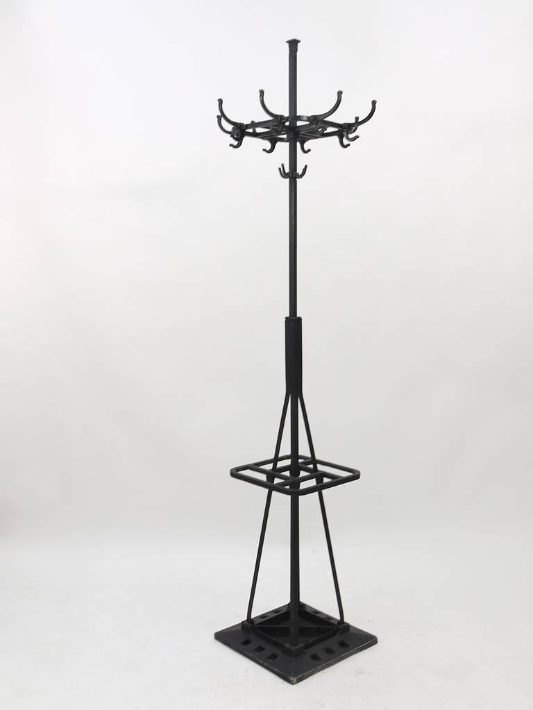 Art Nouveau Cast-Iron Coat Stand by Adolf Loos, Austria, 1913 In Excellent Condition In Vienna, AT