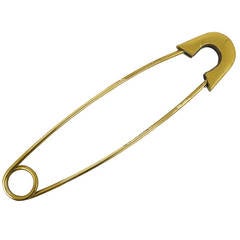 Decorative Carl Aubock Giant Fixing Pin Brass Paperweight, Austria, 1950s 4
