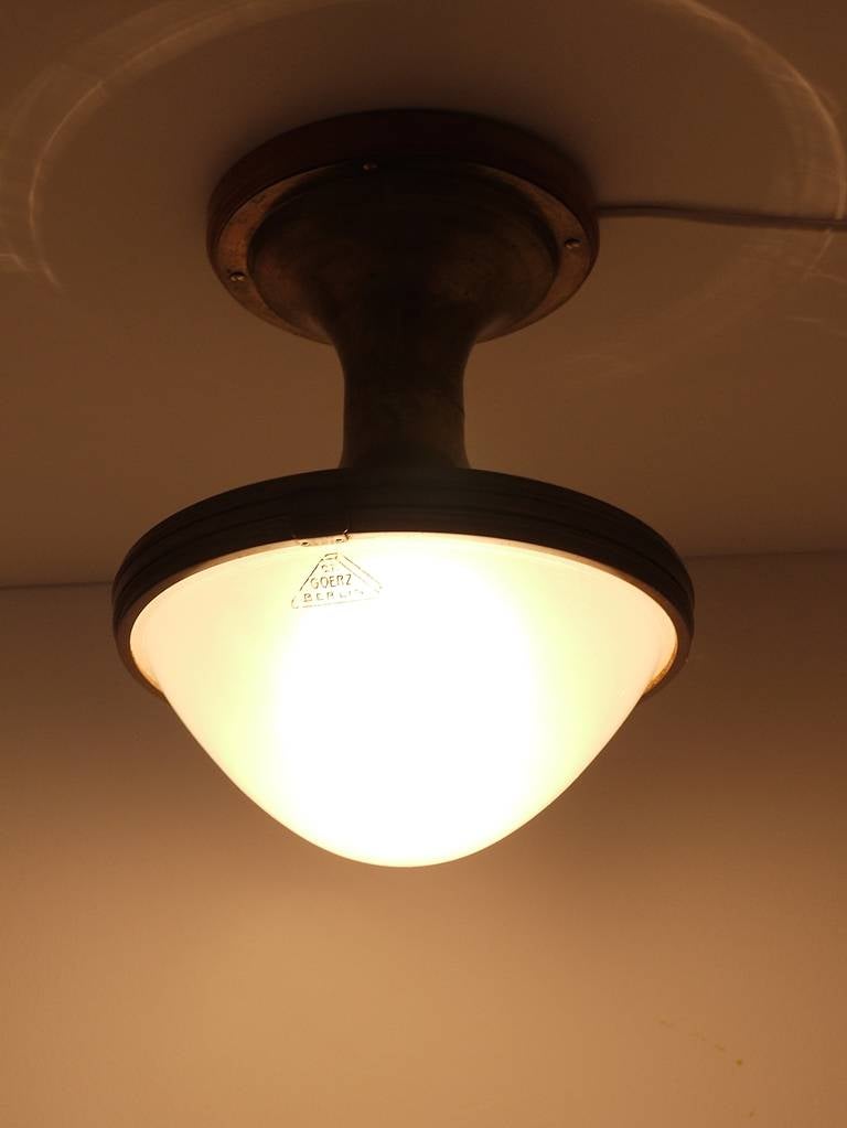 Beautiful German, Bauhaus Ceiling Lamp by Goerz Werke 5
