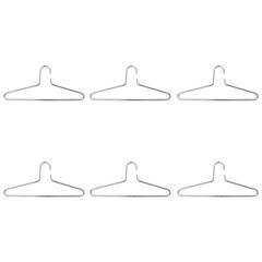 Set of Six Carl Auböck Vienna Chrome-Plated Hangers, Austria, 1970s 11