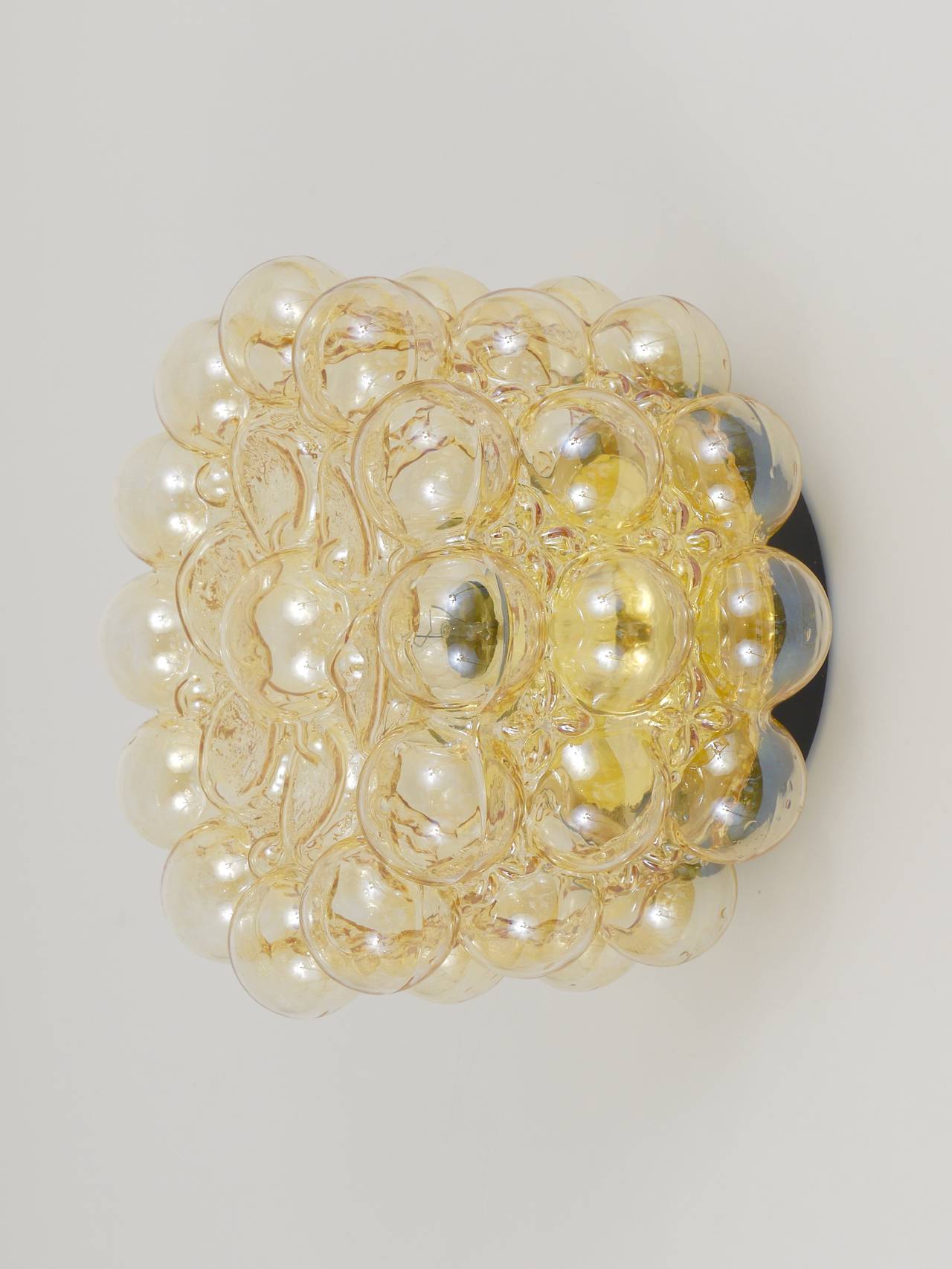 Mid-Century Modern Huge Helena Tynell Bubble Glass Flush Mount or Sconce by Limburg, Germany, 1960s