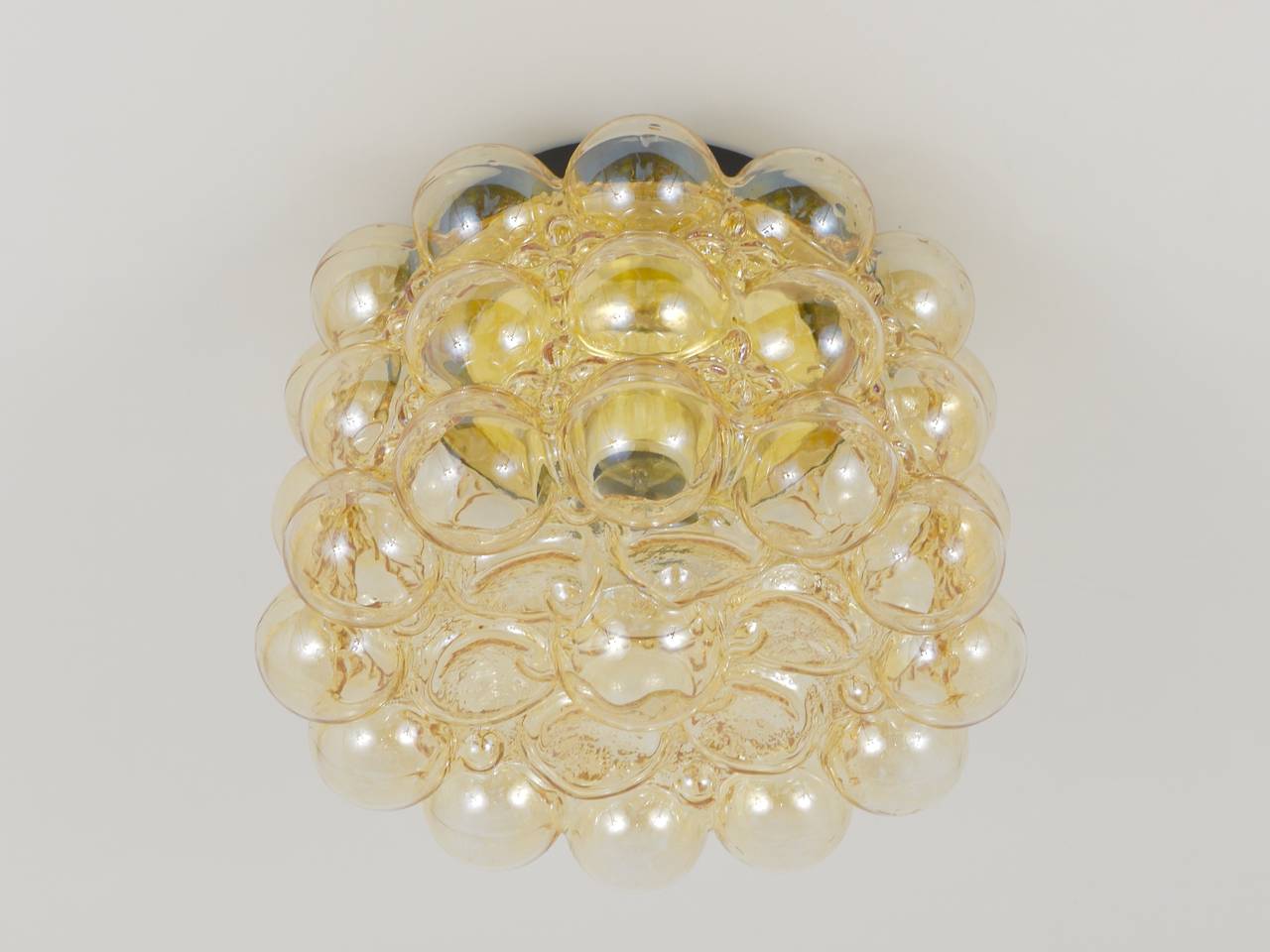 20th Century Huge Helena Tynell Bubble Glass Flush Mount or Sconce by Limburg, Germany, 1960s