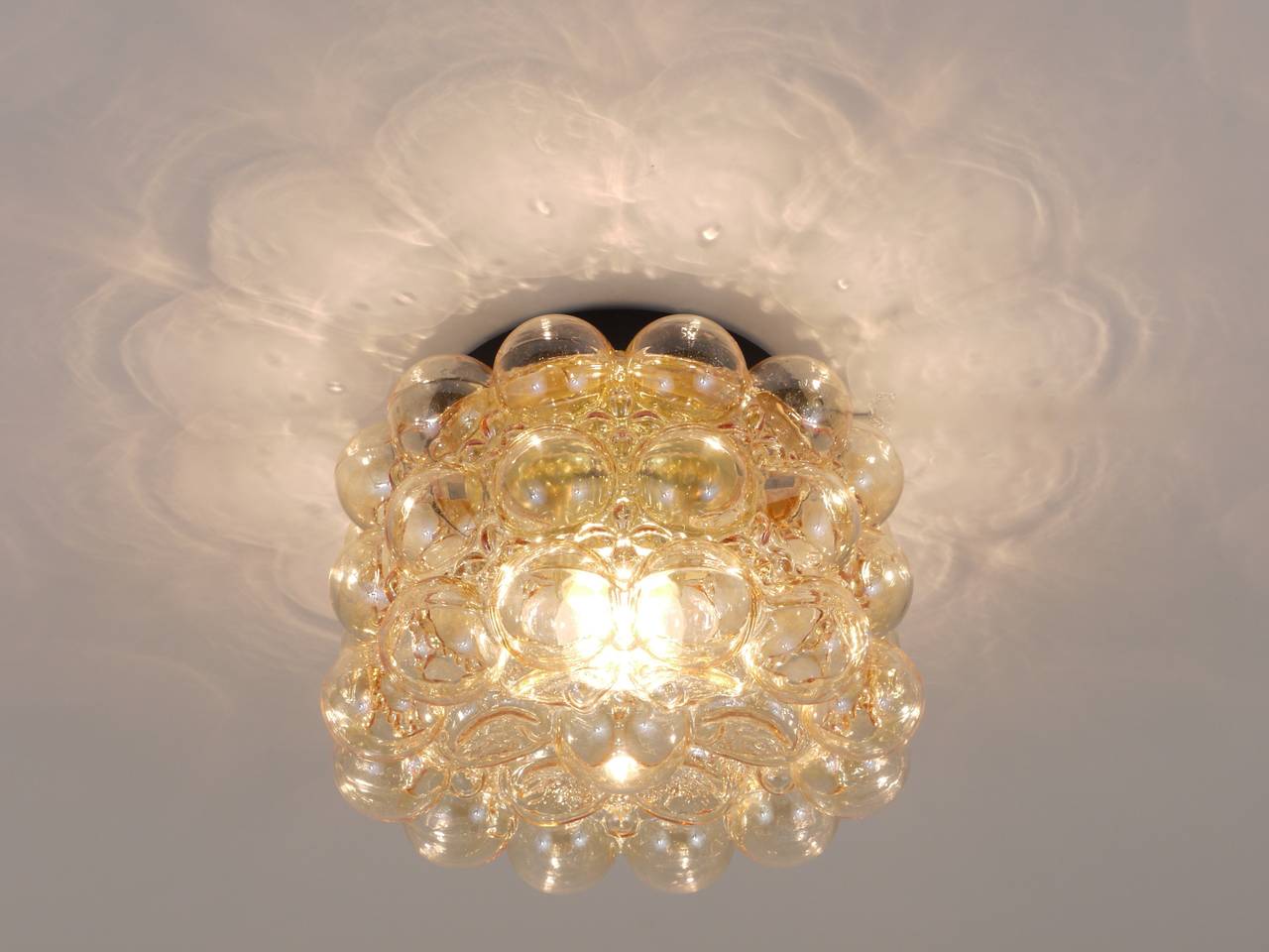 Huge Helena Tynell Bubble Glass Flush Mount or Sconce by Limburg, Germany, 1960s 4