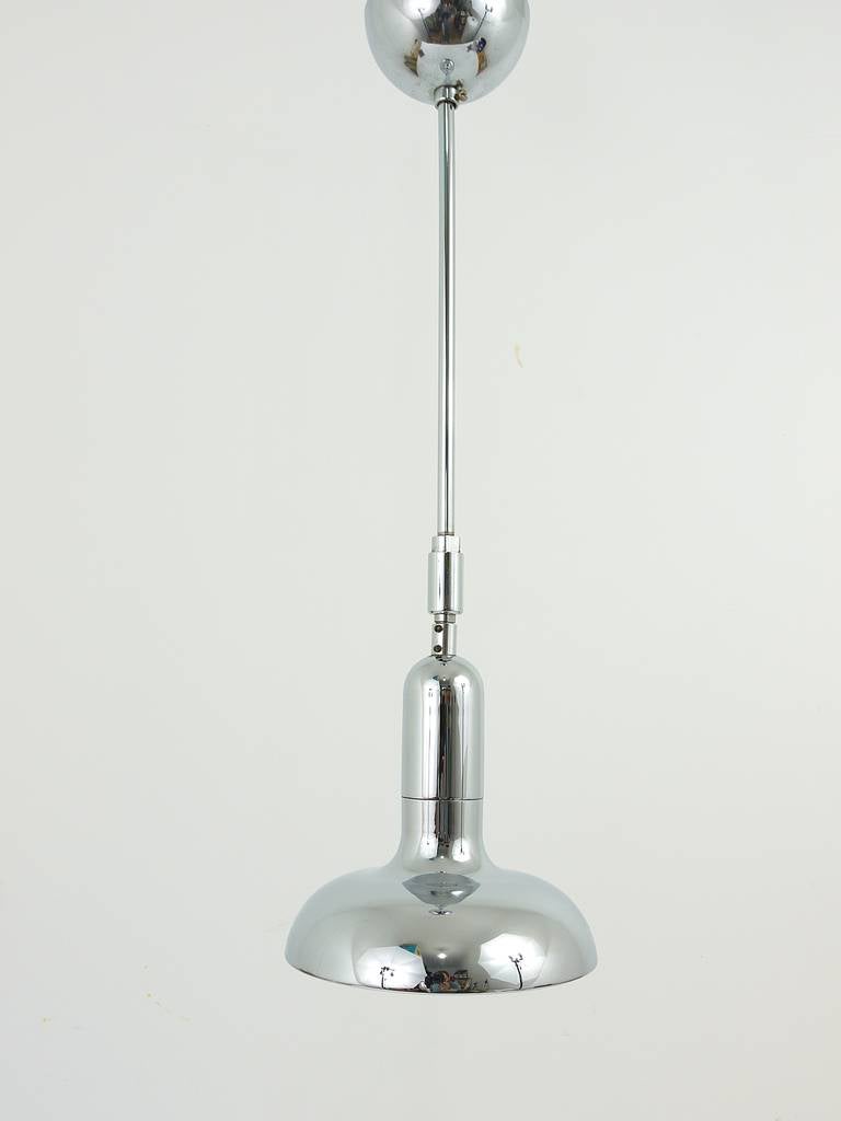 Italian Gino Sarfatti Style 6 Adjustable Pendant Lamps, Gebr. Cosack, Germany, 1970s For Sale