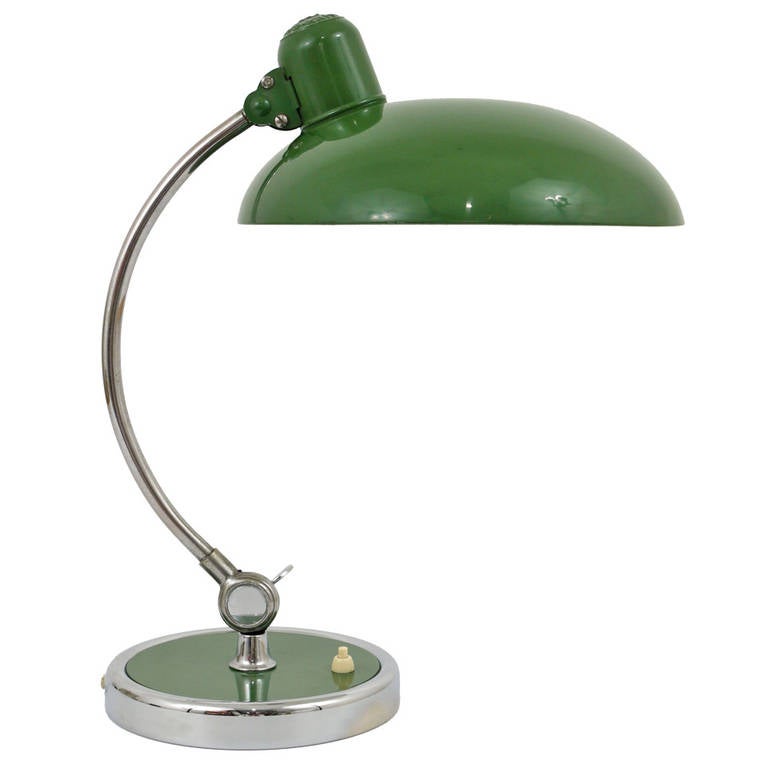 Green Christian Dell Bauhaus Desk Lamp for Kaiser Idell Luxus President ...