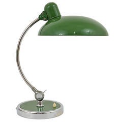 Green Christian Dell Bauhaus Desk Lamp for Kaiser Idell Luxus President