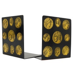 Piero Fornasetti Pair of Mid-Century Cameos Cammei Bookends, Italy, 1960s