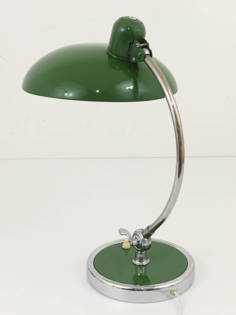 Green Christian Dell Bauhaus Desk Lamp for Kaiser Idell Luxus President 2