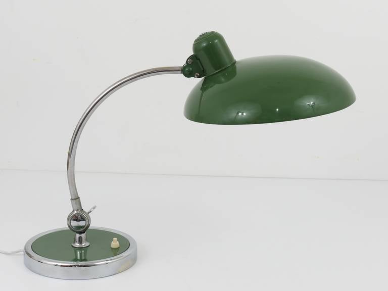 Green Christian Dell Bauhaus Desk Lamp for Kaiser Idell Luxus President 4