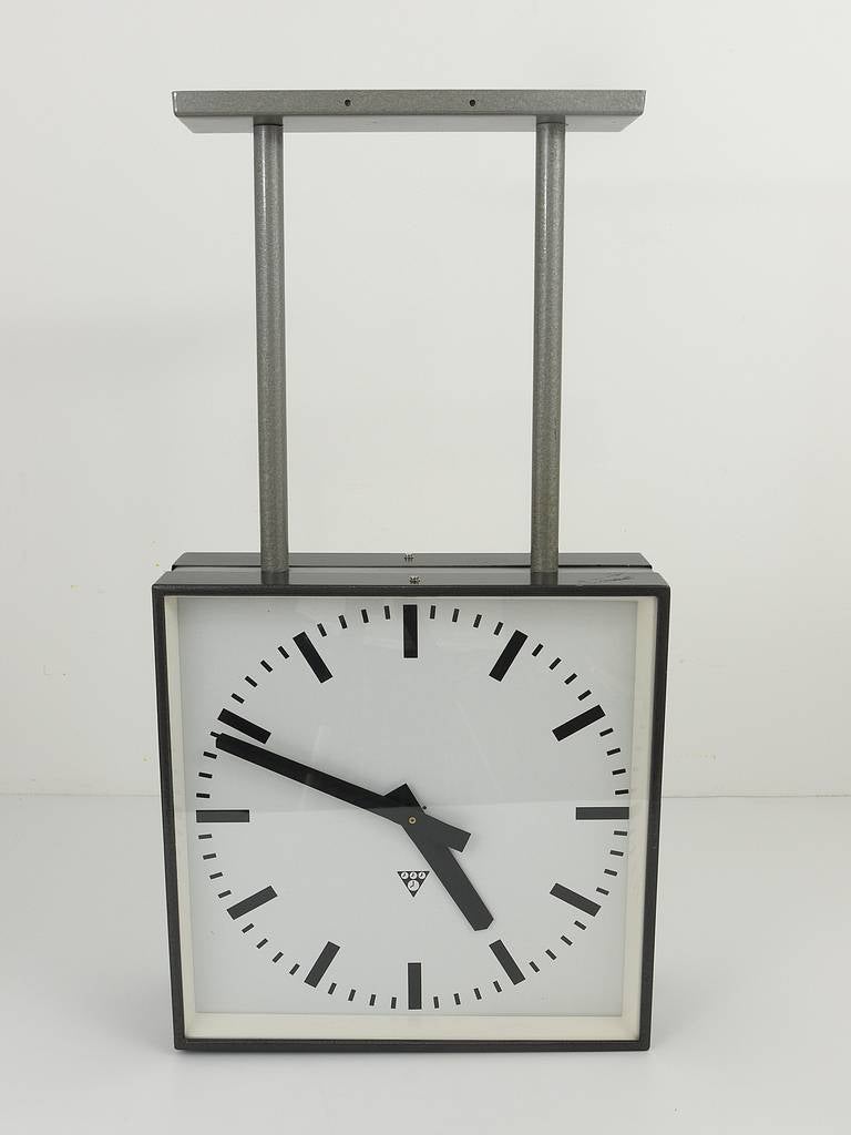 modern train station clock