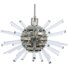 Bakalowits Miracle Sputnik Chandelier with Crystal Glass Rods, Austria, 1960s 12