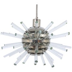 Vintage Bakalowits Miracle Sputnik Chandelier with Crystal Glass Rods, Austria, 1960s