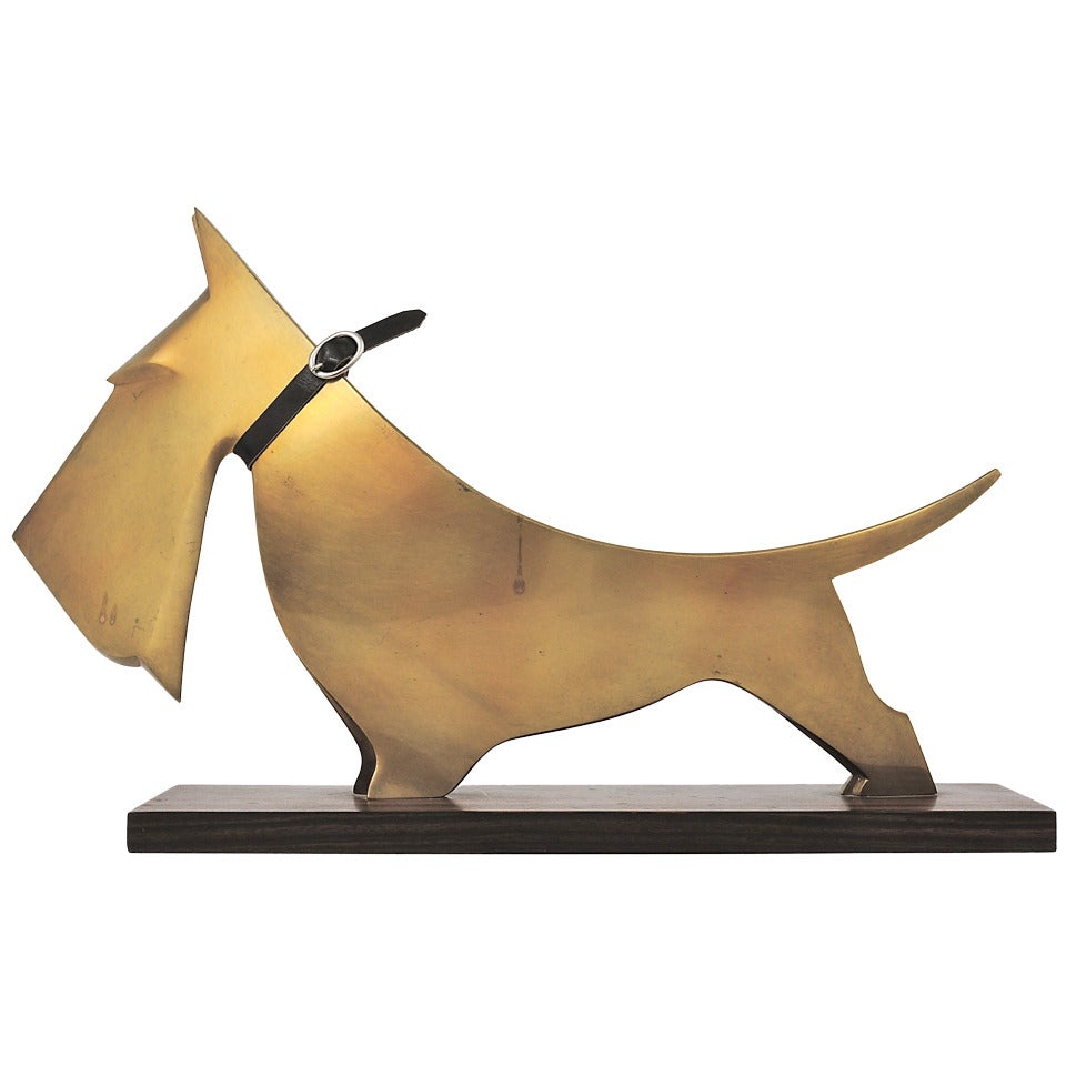 Carl Auböck Scotch Terrier Art Deco Sculpture from the 1920s