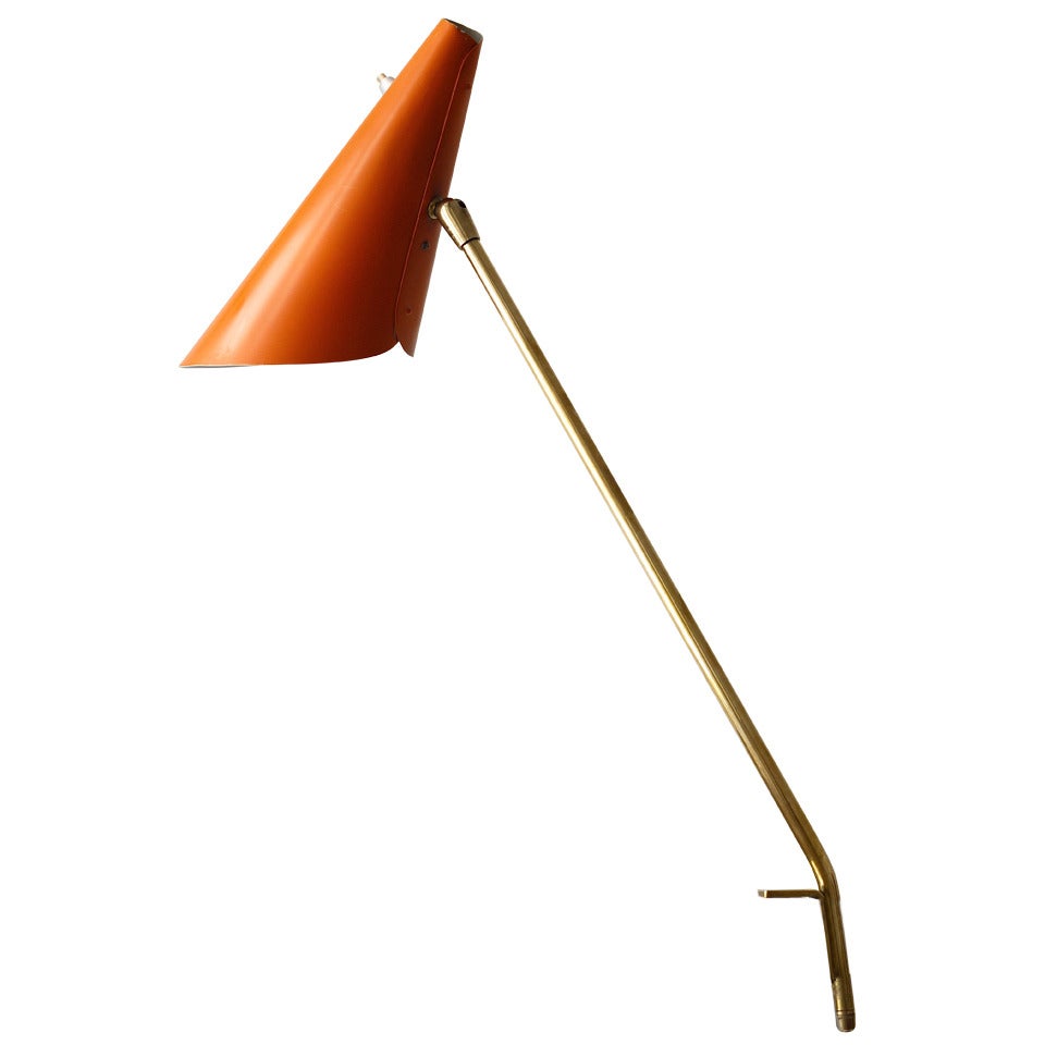 J.T. Kalmar Model "Style" Midcentury Cone Table Clamp Lamp, Vienna, 1950s