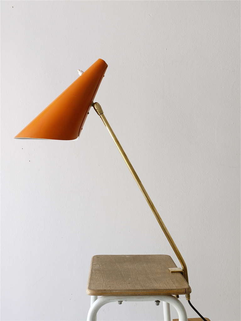 A rare and beautiful vintage Austrian modernist table or desk lamp, model name „Style
