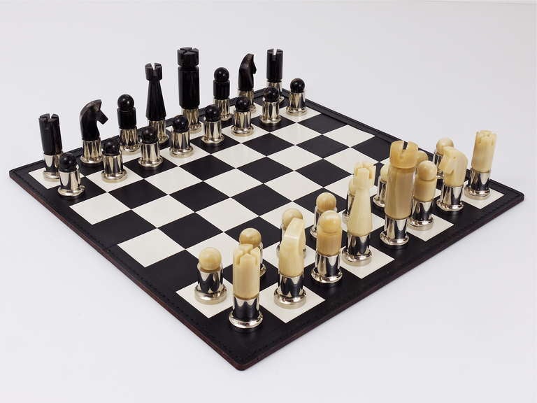 carl aubock chess set