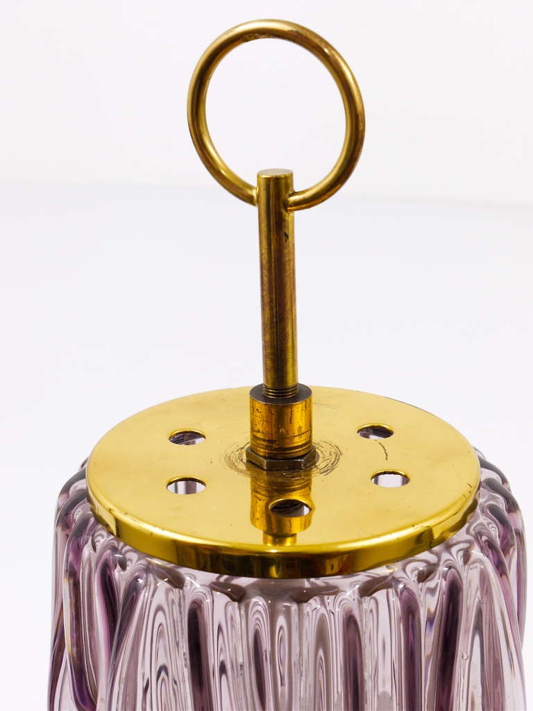 Kalmar Vienna Tripod Brass Glass Floor Lamp 3