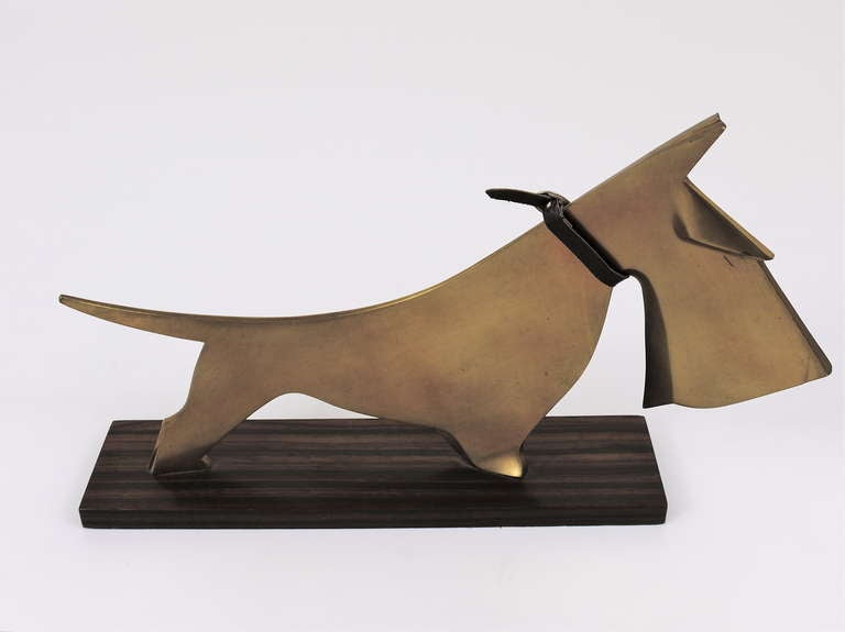 Carl Auböck Scotch Terrier Art Deco Sculpture from the 1920s In Excellent Condition In Vienna, AT