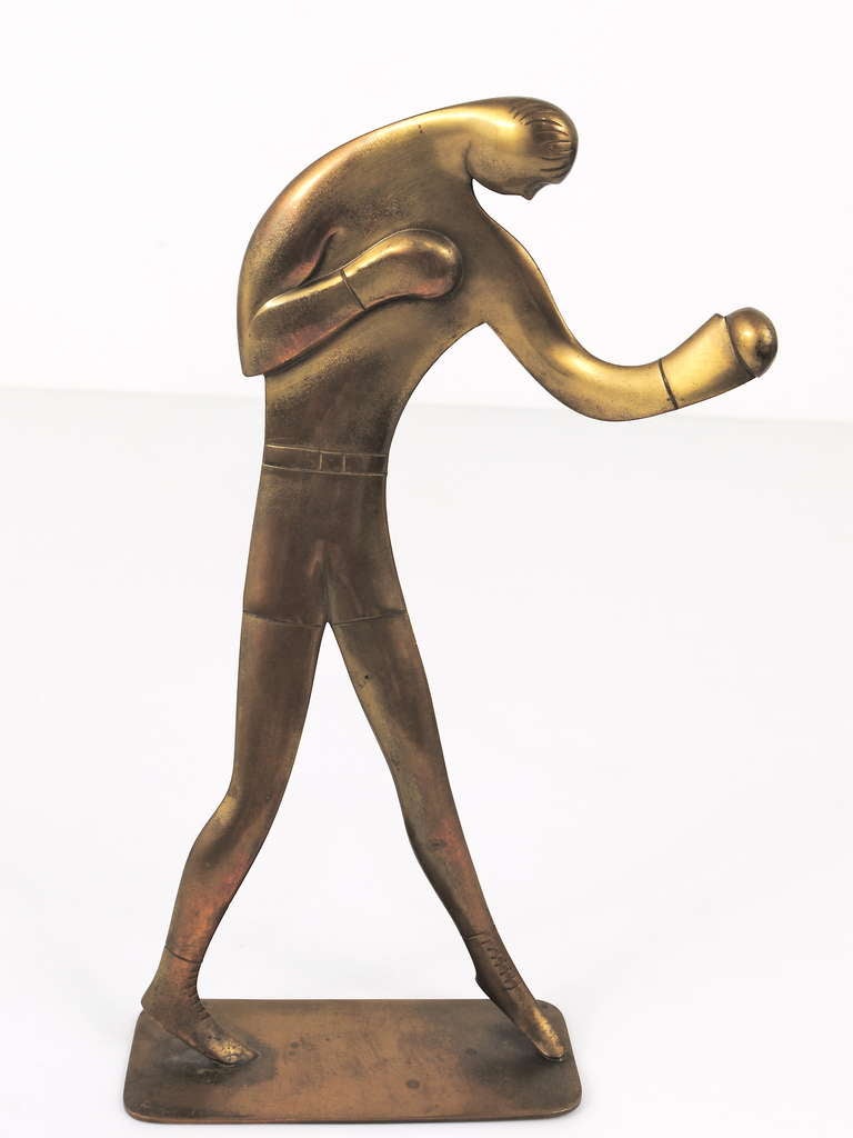 Rare Carl Auböck Art Deco Brass Sculpture 