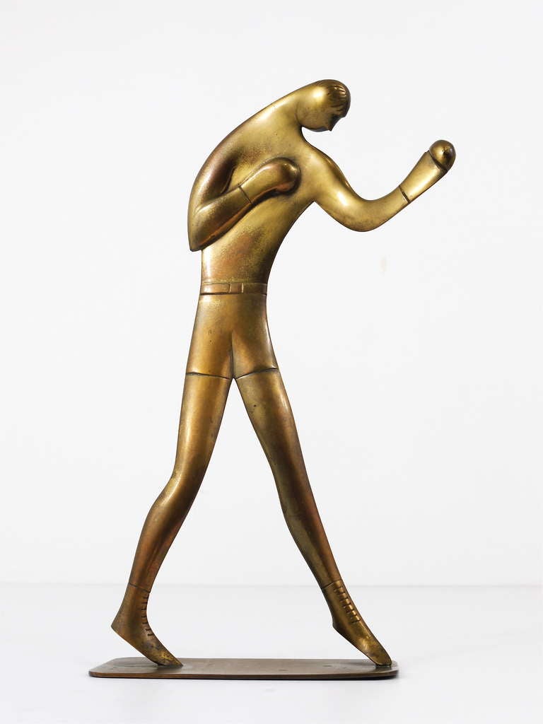 Rare Carl Auböck Art Deco Brass Sculpture 