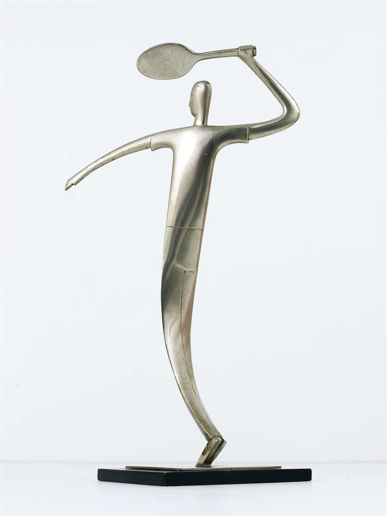 Carl Aubock Tennis Player Art Deco Sculpture