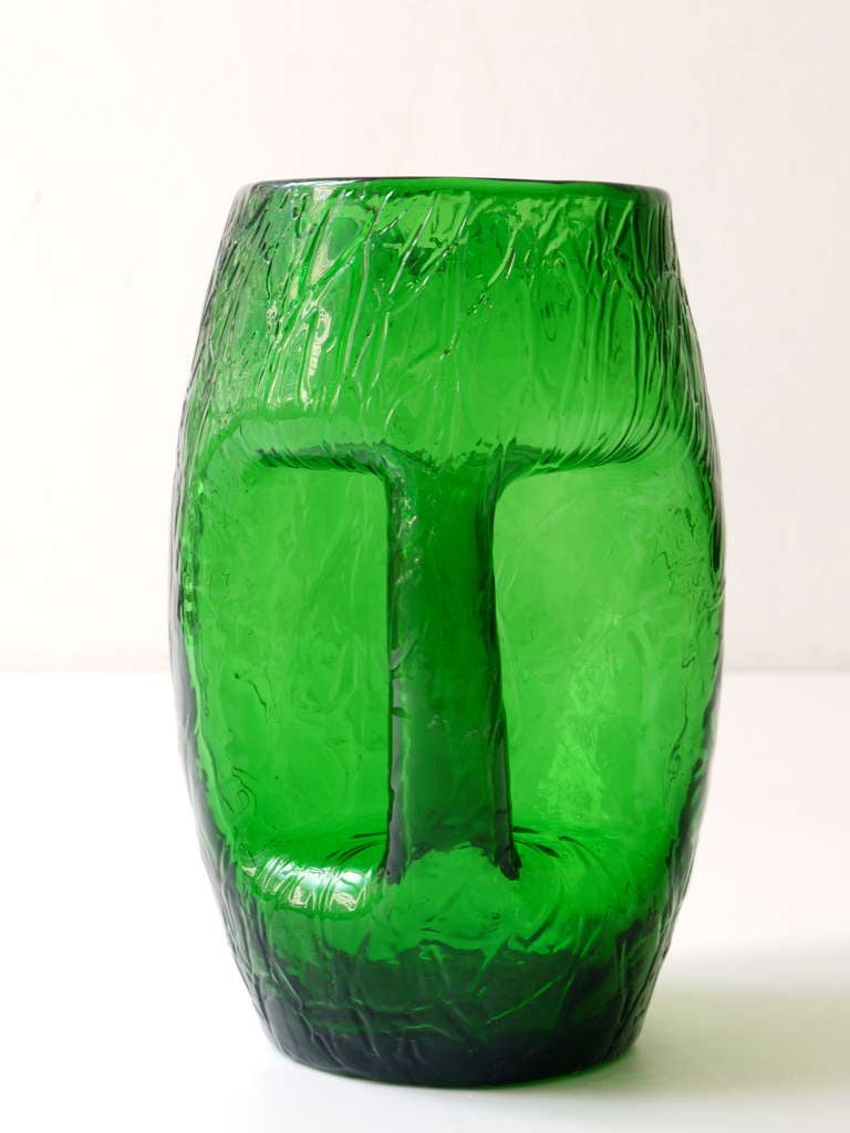 Koloman Moser Art Nouveau Green Glass Pitcher by Loetz around 1900 2
