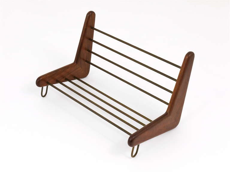 Mid-Century Modern Carl Aubock Vienna Book Stand Book Crib from the 1950s