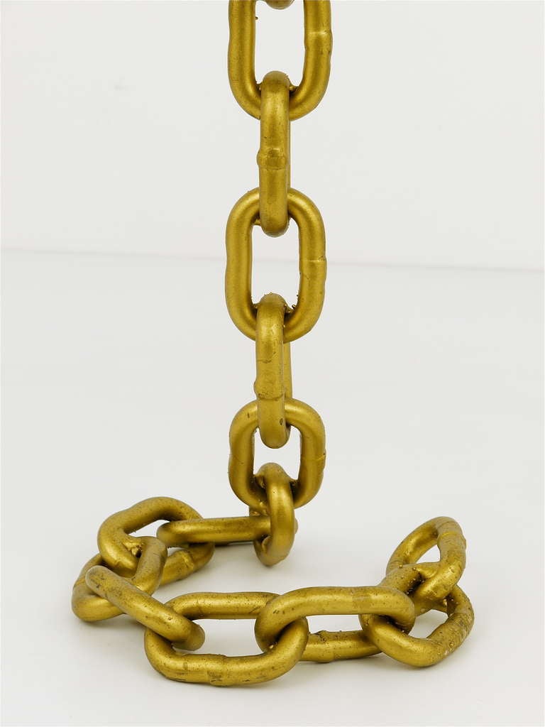 Nautical Iron Chain Link Candle Holder In The Manner of Franz West 1