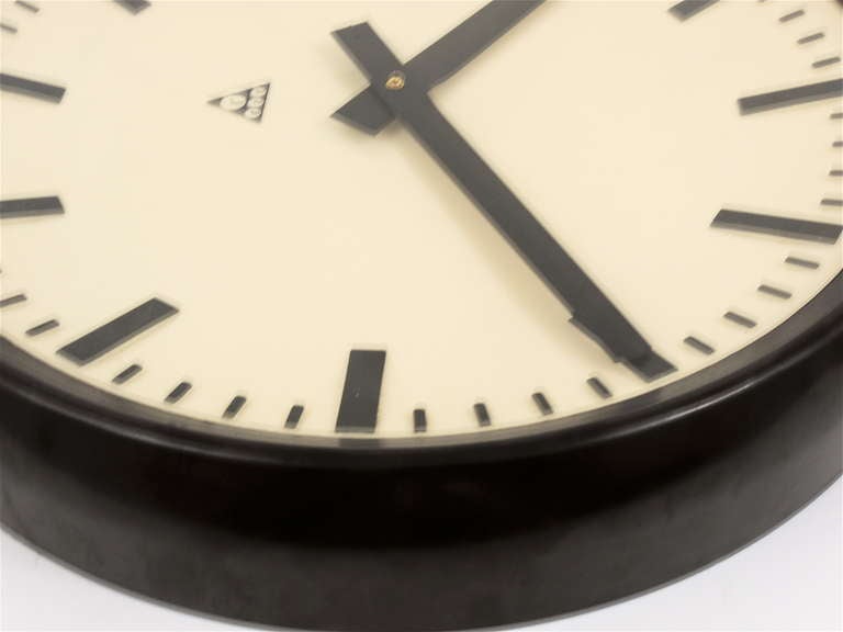Very Big Bakelite Industrial Train Station Wall Clock 2